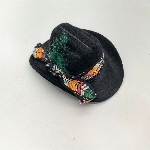 Cowboy hat black for pets