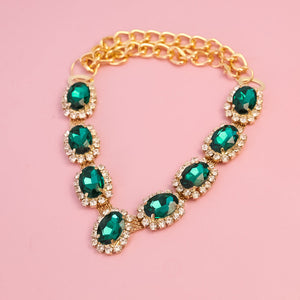 Dog Necklace Gem – Adjustable Gold Chain