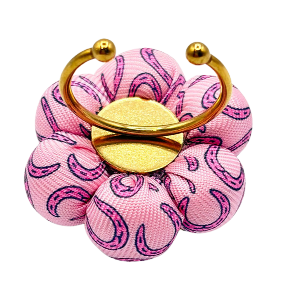 Horseshoe Vintage Silk Necktie Ring