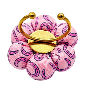 Horseshoe Vintage Silk Necktie Ring