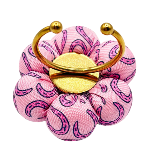 Horseshoe Vintage Silk Necktie Ring