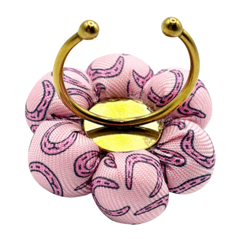 Horseshoe Vintage Silk Necktie Ring