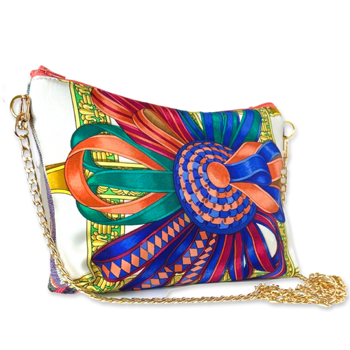 Rubans du Cheval Blanc Vintage Silk Scarf Crossbody Bag