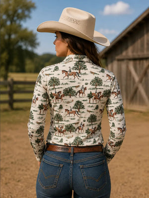 Countryside Canter Quarter-Zip Long Sleeve Sun Shirt