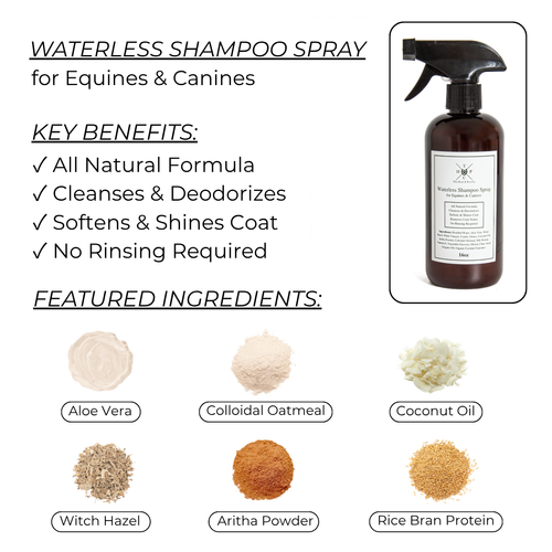 Waterless Shampoo Spray for Dogs & Horses