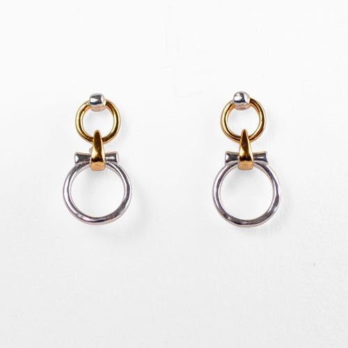 Aikon - Two Tone Equestrian Horse Bit Necklace
