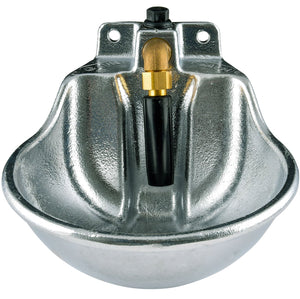 Aluminum Barn Wall Mount Push Valve Horse Waterer