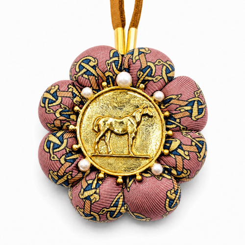 Novelty Print Vintage Silk Necktie Bag Charm