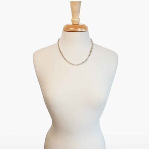 Bellamy - Horseshoe Link Equestrian Necklace in Silver