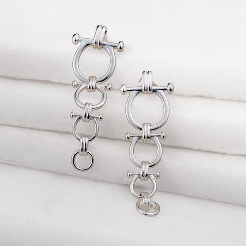 Bocara - Equestrian Horse Bit Choker Necklace in Silver