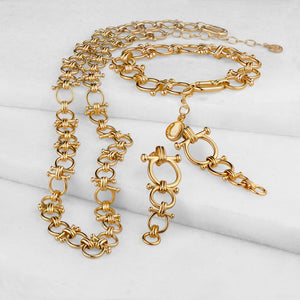 Bocara - Horse Bit Equestrian Wrist Cuff in Gold