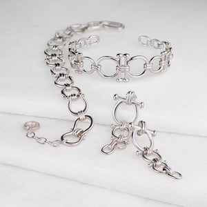 Bocara - Horse Bit Equestrian Wrist Cuff in Silver