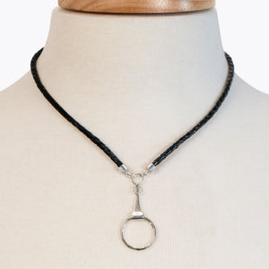 Camden - Leather & Silver Equestrian Horse Bit Necklace
