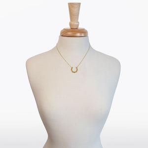 Canteen - Equestrian Horseshoe Necklace in Gold