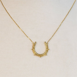 Canteen - Equestrian Horseshoe Necklace in Gold