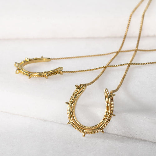 Canteen - Equestrian Horseshoe Necklace in Gold