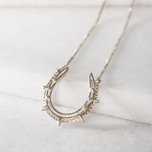 Canteen - Equestrian Horseshoe Necklace in Silver