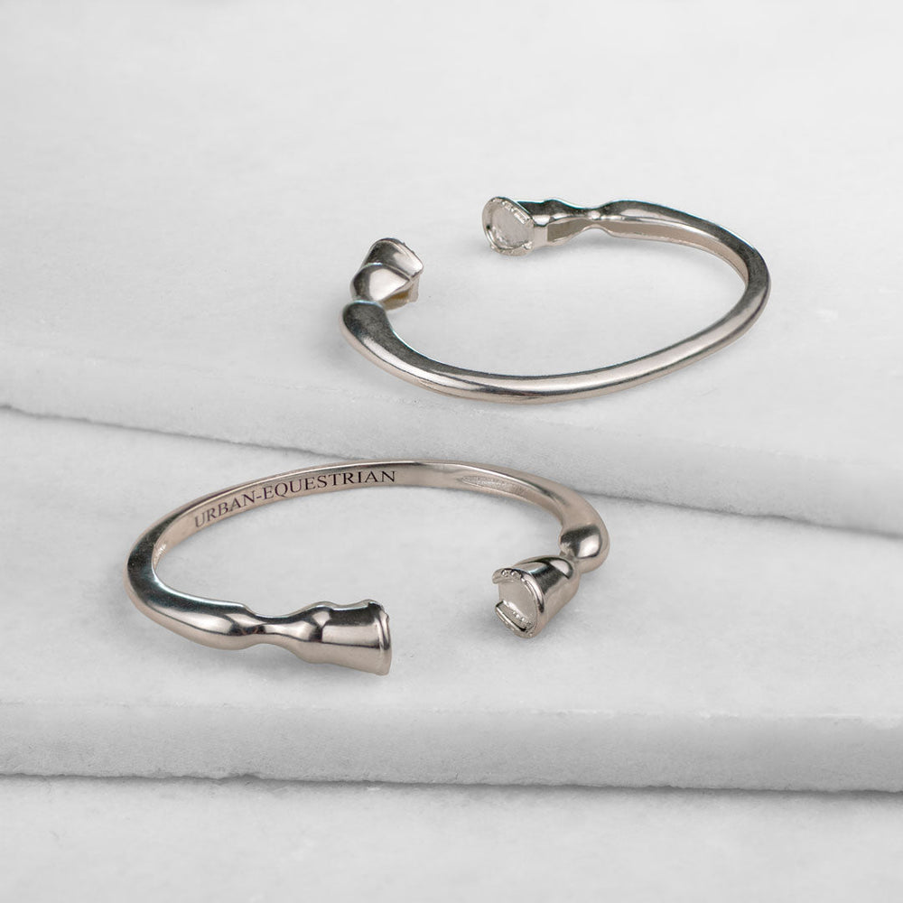 Cavallo -  Horse Hoof Equestrian Bracelet in Silver