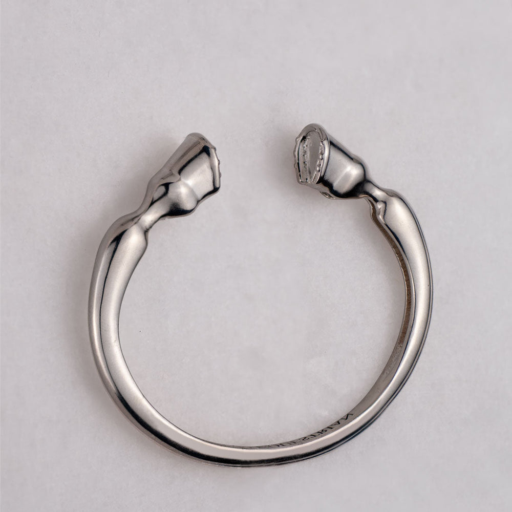 Cavallo -  Horse Hoof Equestrian Bracelet in Silver