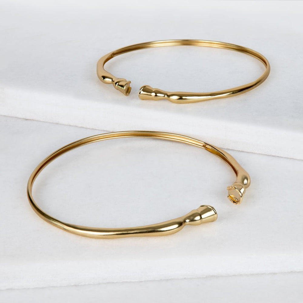 Cavallo - Horse Hoof Neck Cuff in Gold