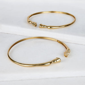 Cavallo - Horse Hoof Neck Cuff in Gold