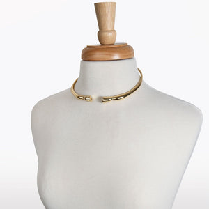 Cavallo - Horse Hoof Neck Cuff in Gold