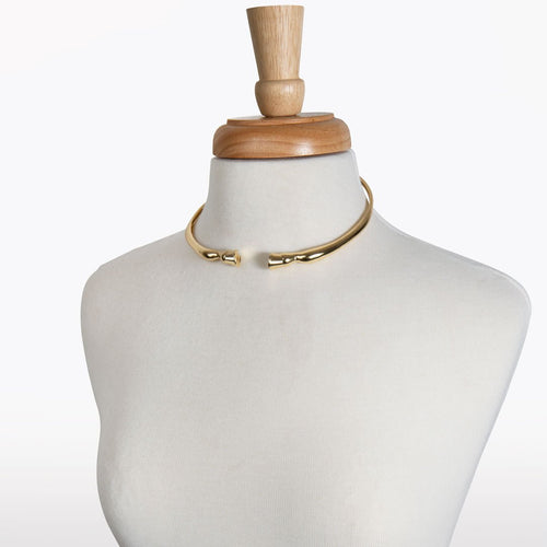 Cavallo - Horse Hoof Neck Cuff in Gold