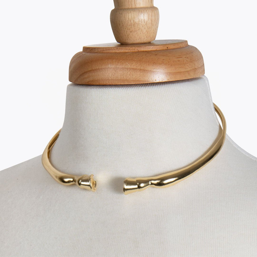 Cavallo - Horse Hoof Neck Cuff in Gold
