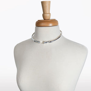 Cavallo - Horse Hoof Neck Cuff in Silver
