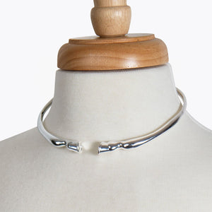 Cavallo - Horse Hoof Neck Cuff in Silver