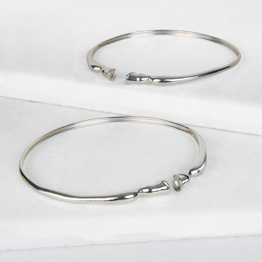Cavallo - Horse Hoof Neck Cuff in Silver