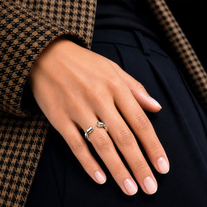 Cavallo - Horse Hooves Equestrian Ring in Silver