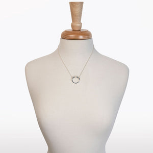 Cavallo - Horseshoe Equestrian Necklace in Silver