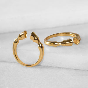 Cavallo - Horse Hooves Equestrian Ring in Gold