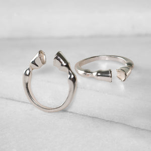 Cavallo - Horse Hooves Equestrian Ring in Silver