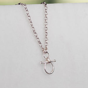 Chelsea - Equestrian Horse Bit Necklace in Silver