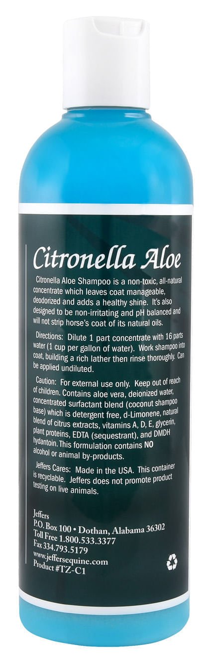 Equine Citronella Aloe All-Natural Horse Shampoo