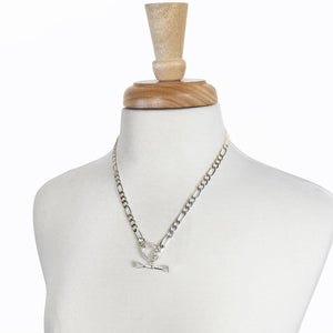 Cortina - Cuban Chain Horseshoe Necklace in Silver