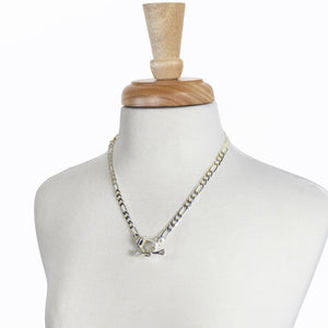 Cortina - Cuban Chain Western Necklace in Silver