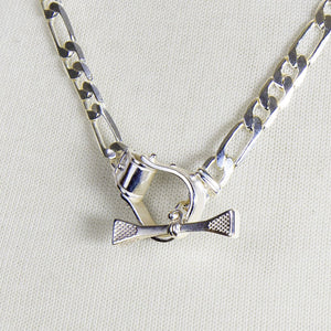 Cortina - Cuban Chain Western Necklace in Silver
