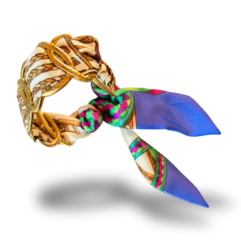 Rubans du Cheval Vintage Scarf Cuff Bracelet