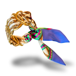 Rubans du Cheval Vintage Scarf Cuff Bracelet