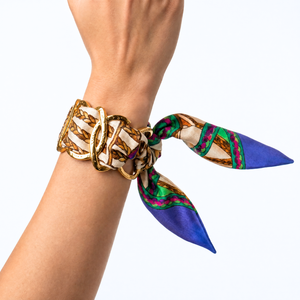 Rubans du Cheval Vintage Scarf Cuff Bracelet