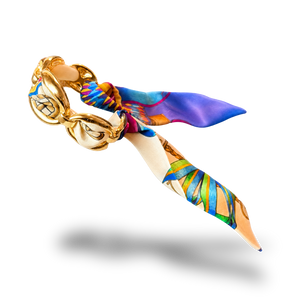 Rubans du Cheval Vintage Scarf Cuff Bracelet