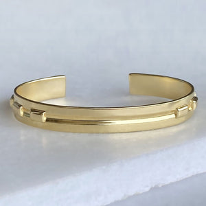 Derby Day - Equestrian Horseshoe Cuff Bracelet in Gold