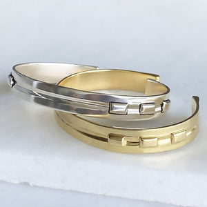 Derby Day - Equestrian Horseshoe Cuff Bracelet in Silver