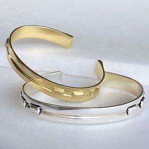 Derby Day - Equestrian Horseshoe Cuff Bracelet in Silver