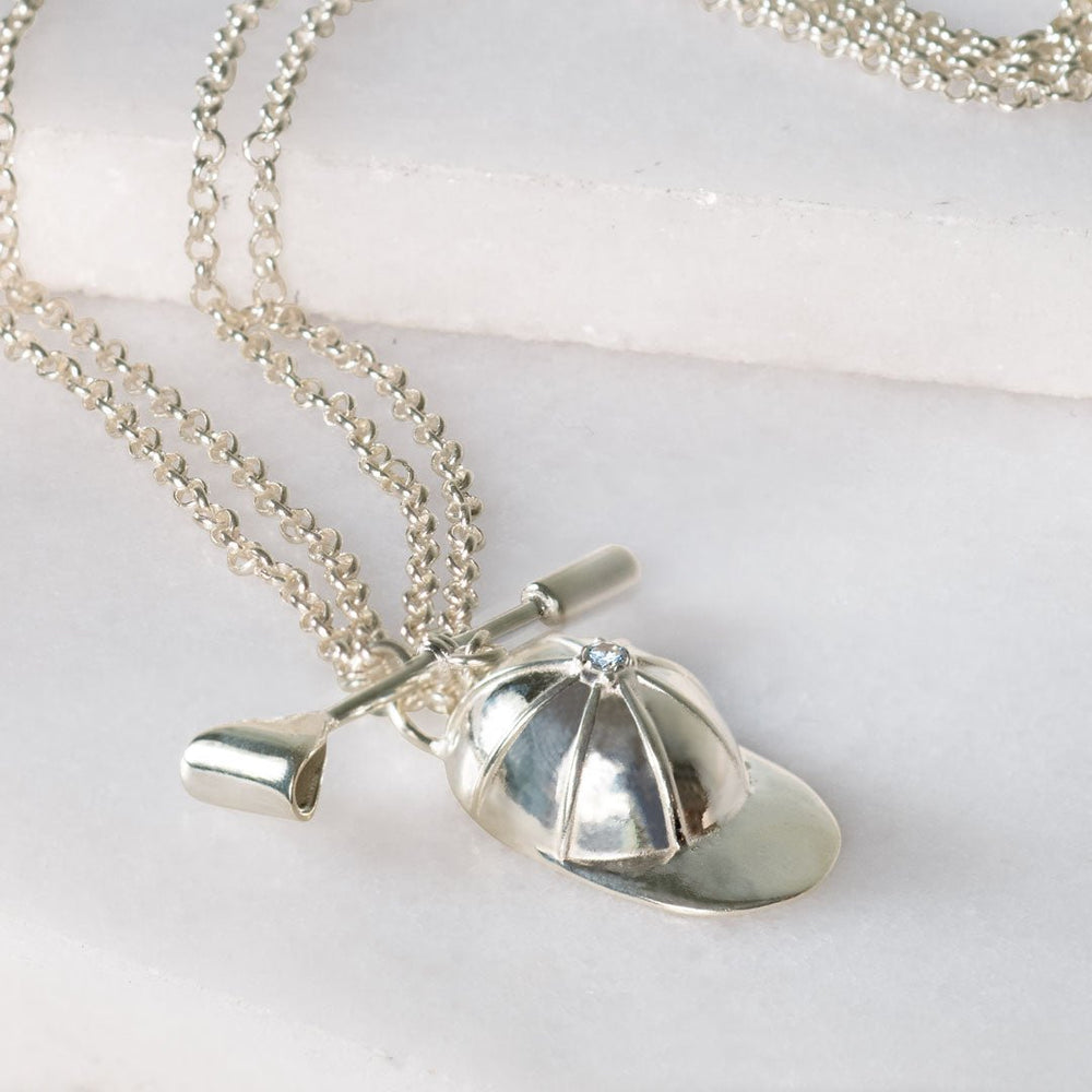 Derby Day - Jockey Necklace in Silver