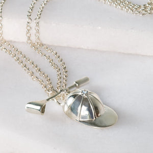 Derby Day - Jockey Necklace in Silver