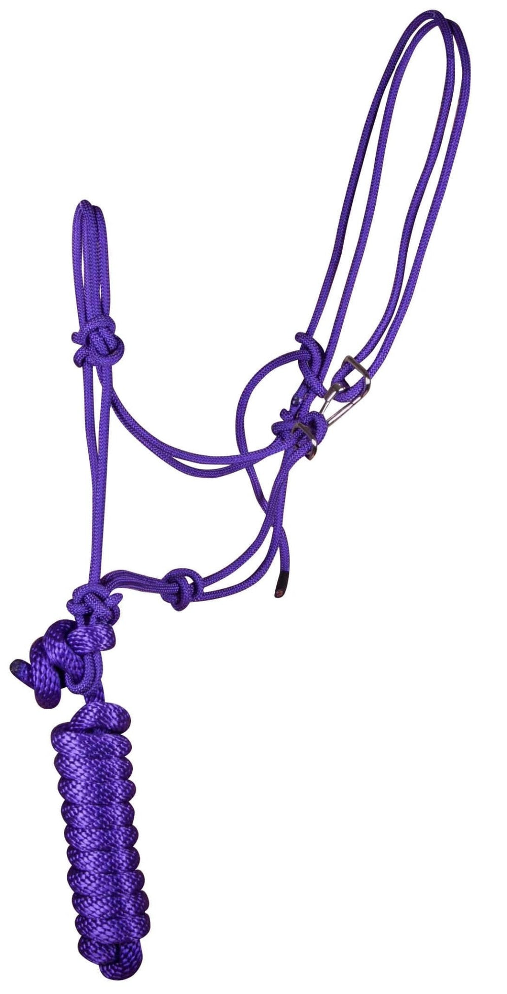 Easy-On Clip Nylon Rope Horse Halter with Lead